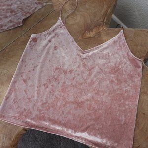 Crushed Velvet Tank Top